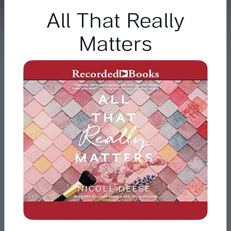 All That Really Matters Book Review