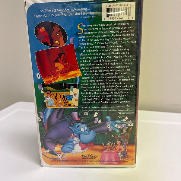 Aladdin Walt Disney Home Video VHS Tape - Chickenmash Farm