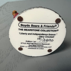 Boyds Bears Bearstone Collection Liberty and Independence Forever Figurine