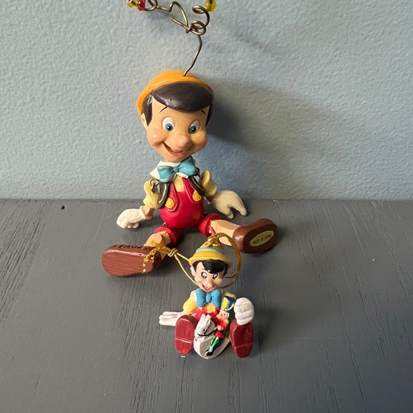 Disney Pinocchio Christmas Ornaments Lot of 2 