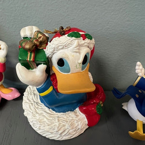 Donald Duck Daisy Duck Disney Christmas Ornaments Lot of 3