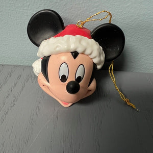 Enesco Disney Mickey Mouse Santa Christmas Ornament Minnie Mouse Donald Duck