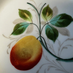 Vintage Fruit China Dessert Salad Plate Peach Fruit 8in Plate