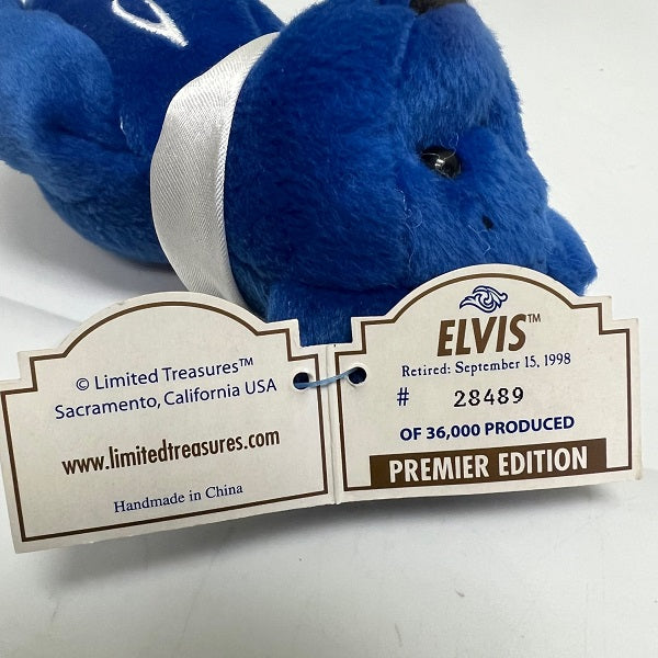 Limited Treasures Elvis Bear Blue Beanie Bear