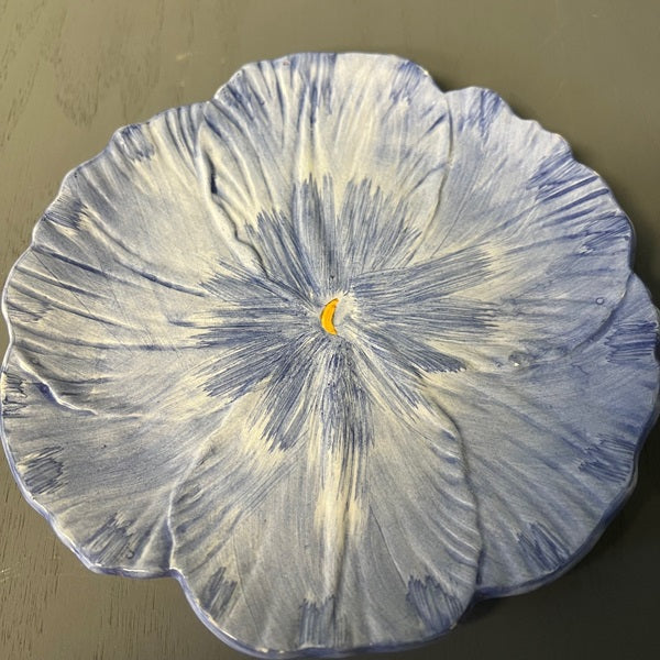 Seymour Mann Blue Flower Salad Dessert Plate 7.5in 1993