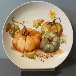 Stoneware Harvest Dinner Plate Harvest Pumpkin 10in