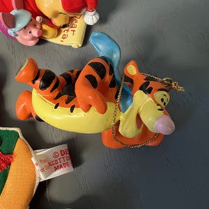 Winnie The Pooh Christmas Ornaments Lot of 5