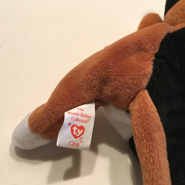 TY Beanie Baby Chip the Cat Chickenmash Farm