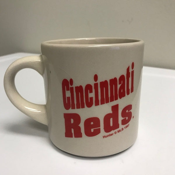 Cincinnati Reds MLB Ceramic Coffee Cup Mug Gold Trim