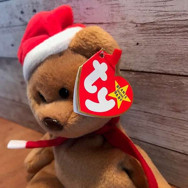 Store Ty 1997 Santa Teddy Style 4200 Rare Beanie Babies