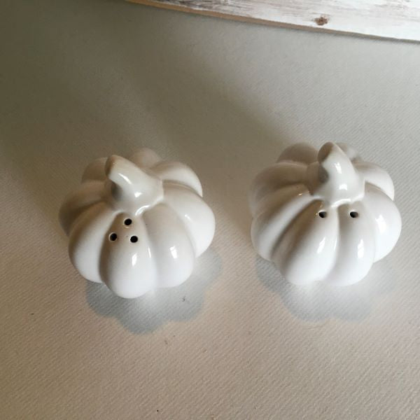 Pale Pumpkin Salt and Pepper Shakers