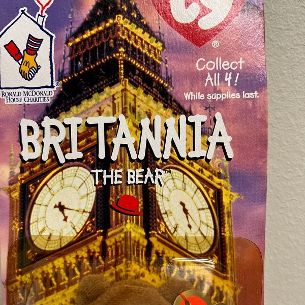 Ty McDonalds Teenie Beanie 1999 Britannia The hot Bear