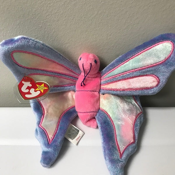 Ty Beanie hot Babies Flitter The Butterfly