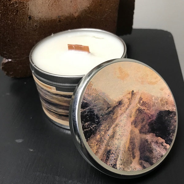 Teakwood Candle - Soy Blend With Wood Wick